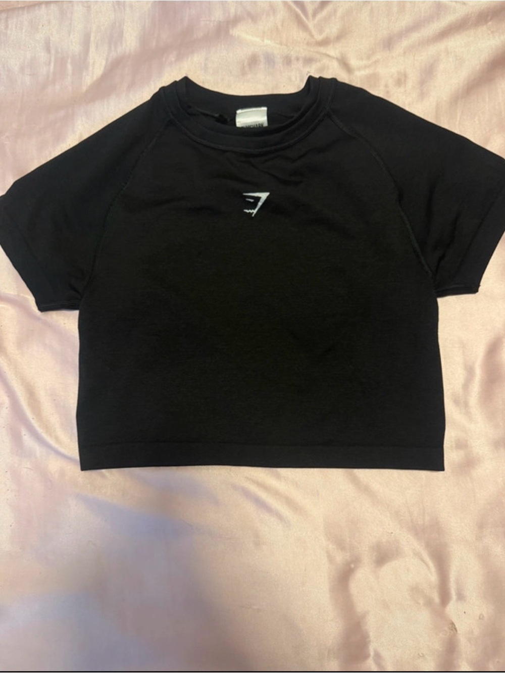 Gymshark Black Cropped Tee for Women